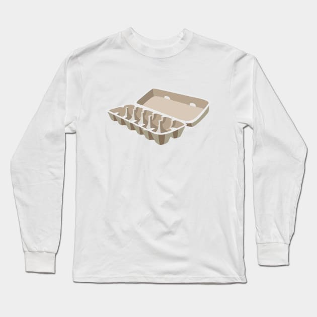 Empty Egg Carton Long Sleeve T-Shirt by DCMiller01